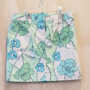 Ann Taylor Loft Short Floral  Print Skirt with Pockets
